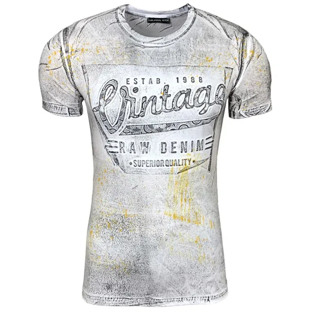 Subliminal Mode BX10184 t-shirt délavé homme
