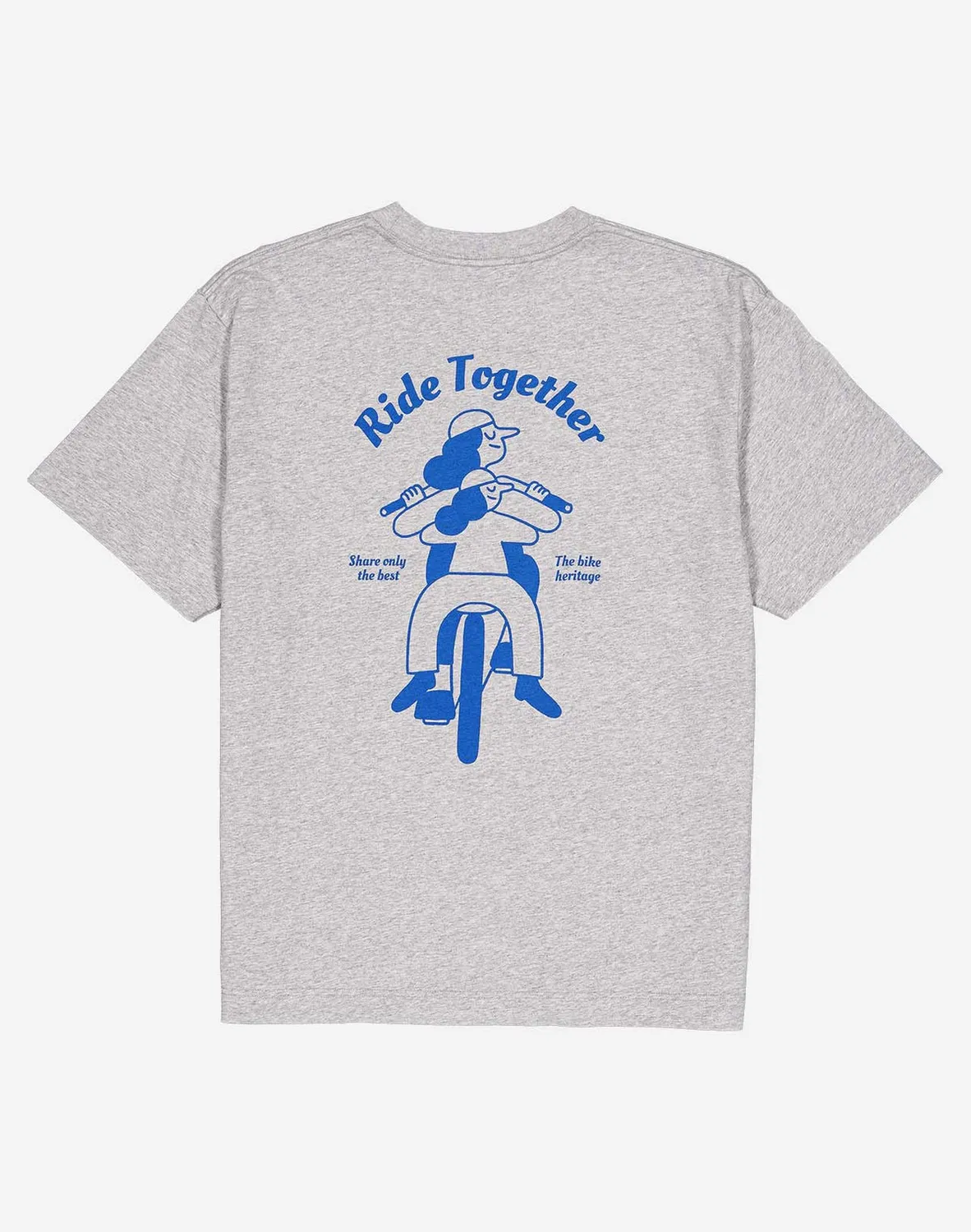 Olow Héritage t-shirt gris chiné ample coton bio