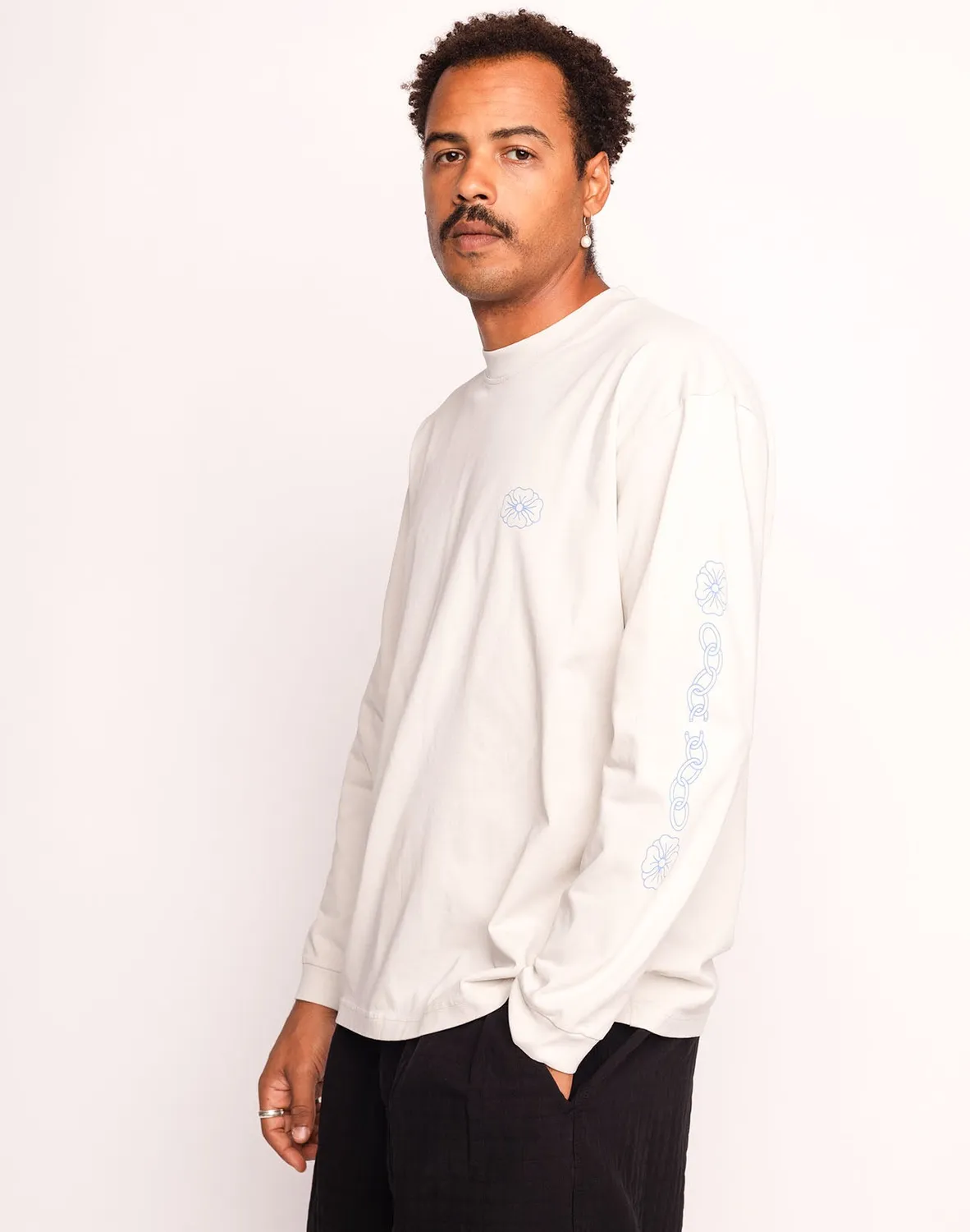 Olow Awake t-shirt manches longues gris perle