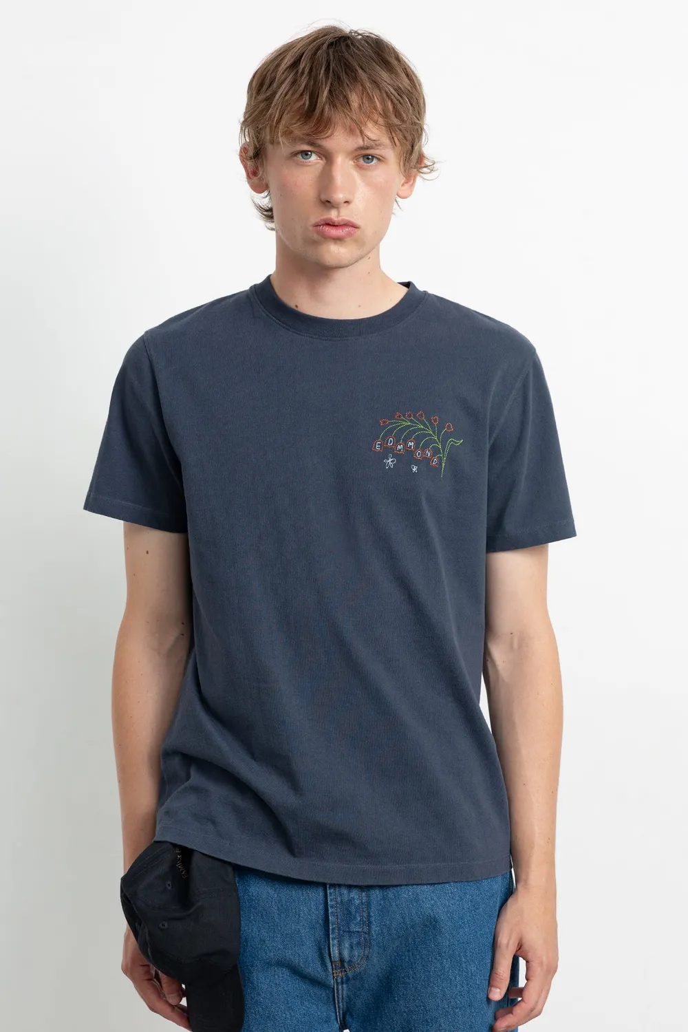 Edmmond Studios Vanguard t-shirt bleu marine brodé