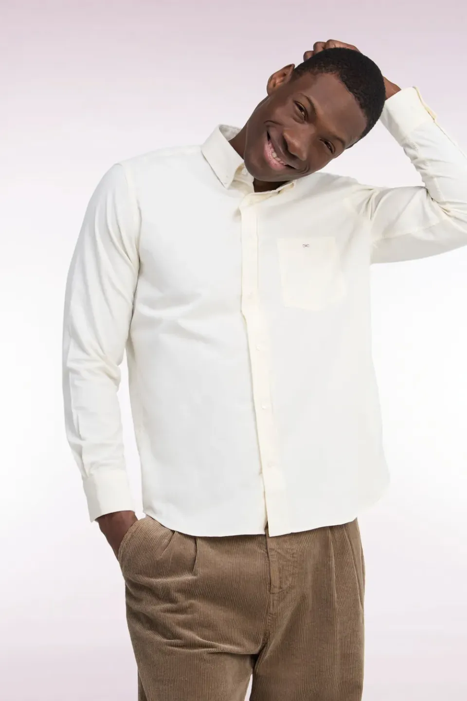 Eden Park Legend Rugby H26CHECL0010 chemise écru droite