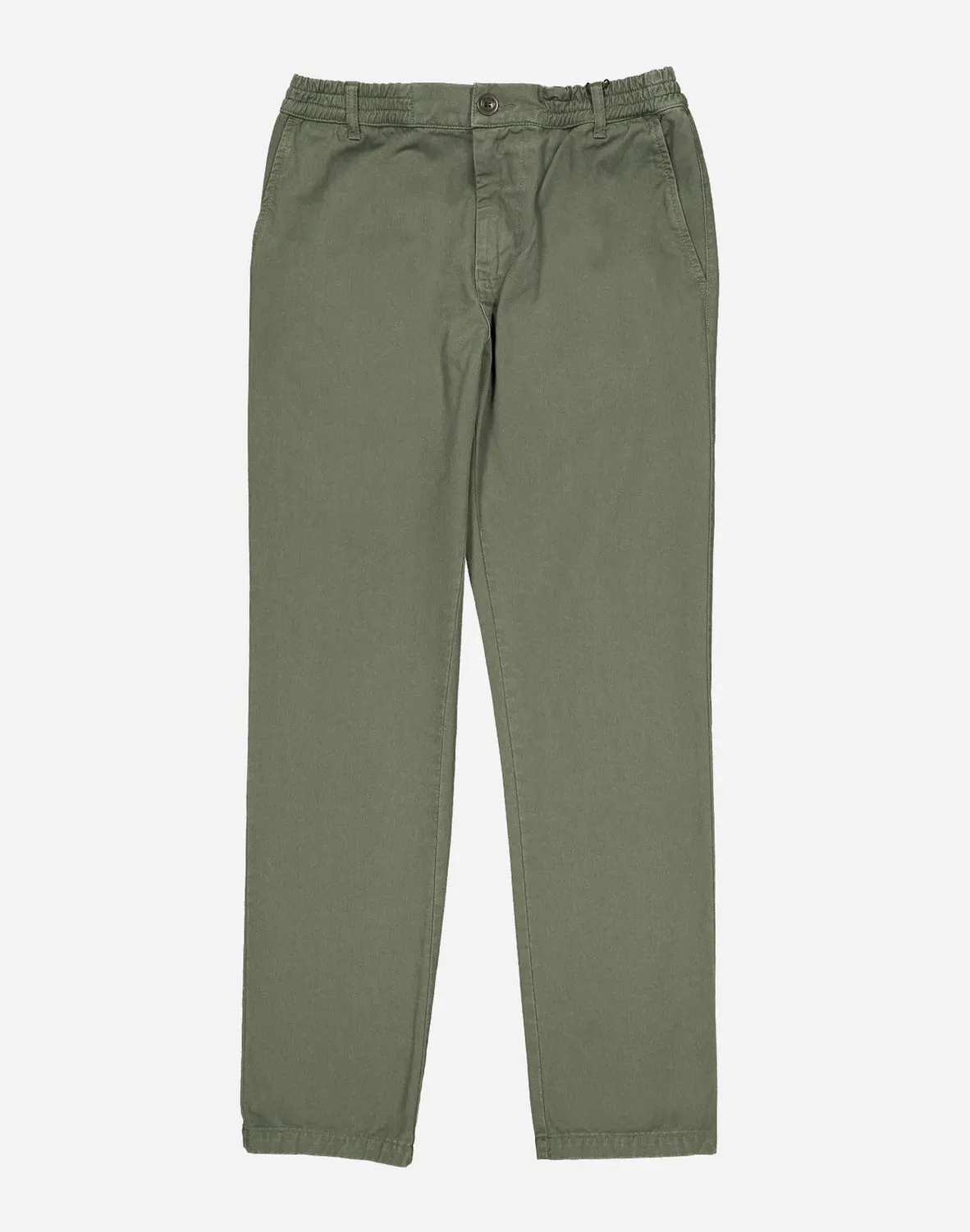 OLOW Chino pantalon vert olive coton bio