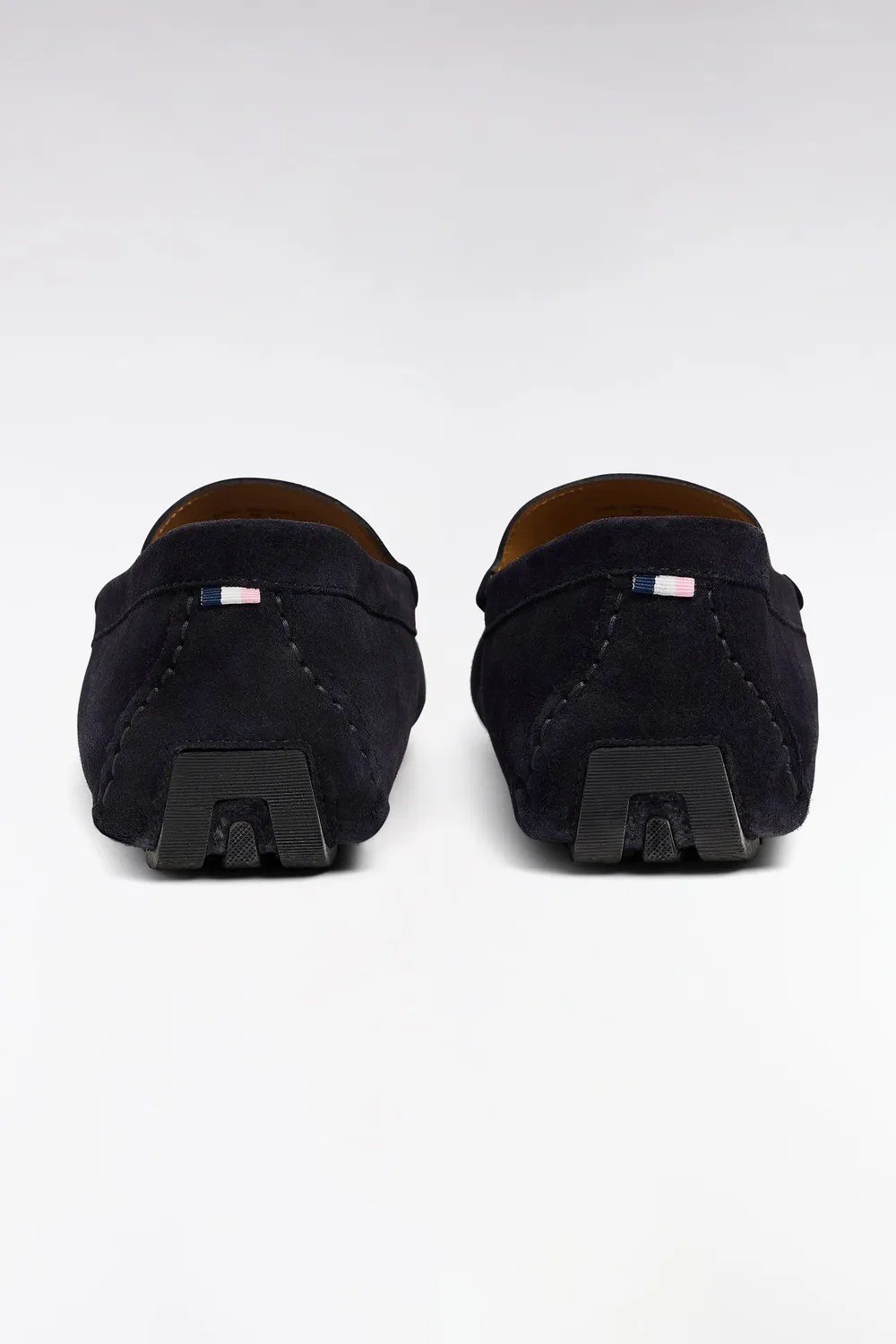 Eden Park mocassins cuir suédé bleu marine homme