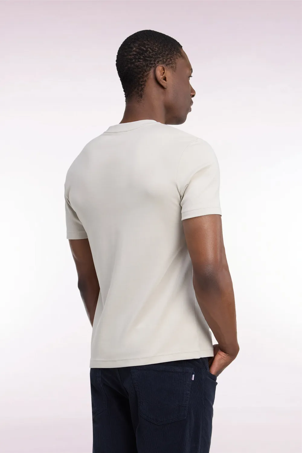Eden Park H26MAITC0009 t-shirt grège coton manches courtes