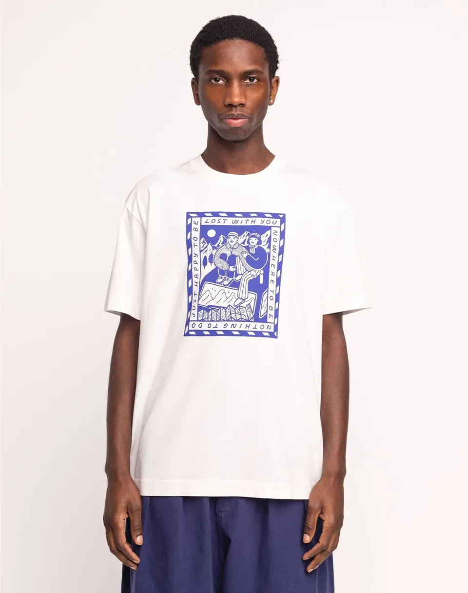OLOW Lost With You t-shirt homme écru coton bio