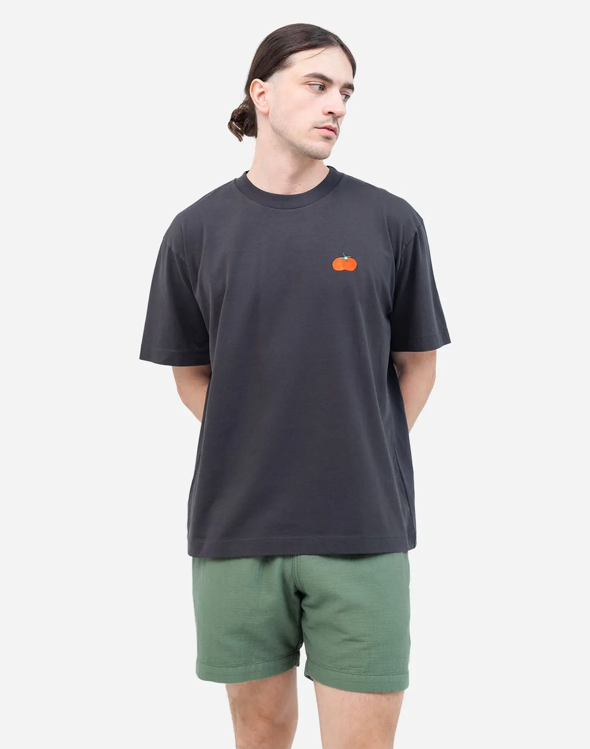 OLOW Harvest t-shirt ample noir carbone coton bio