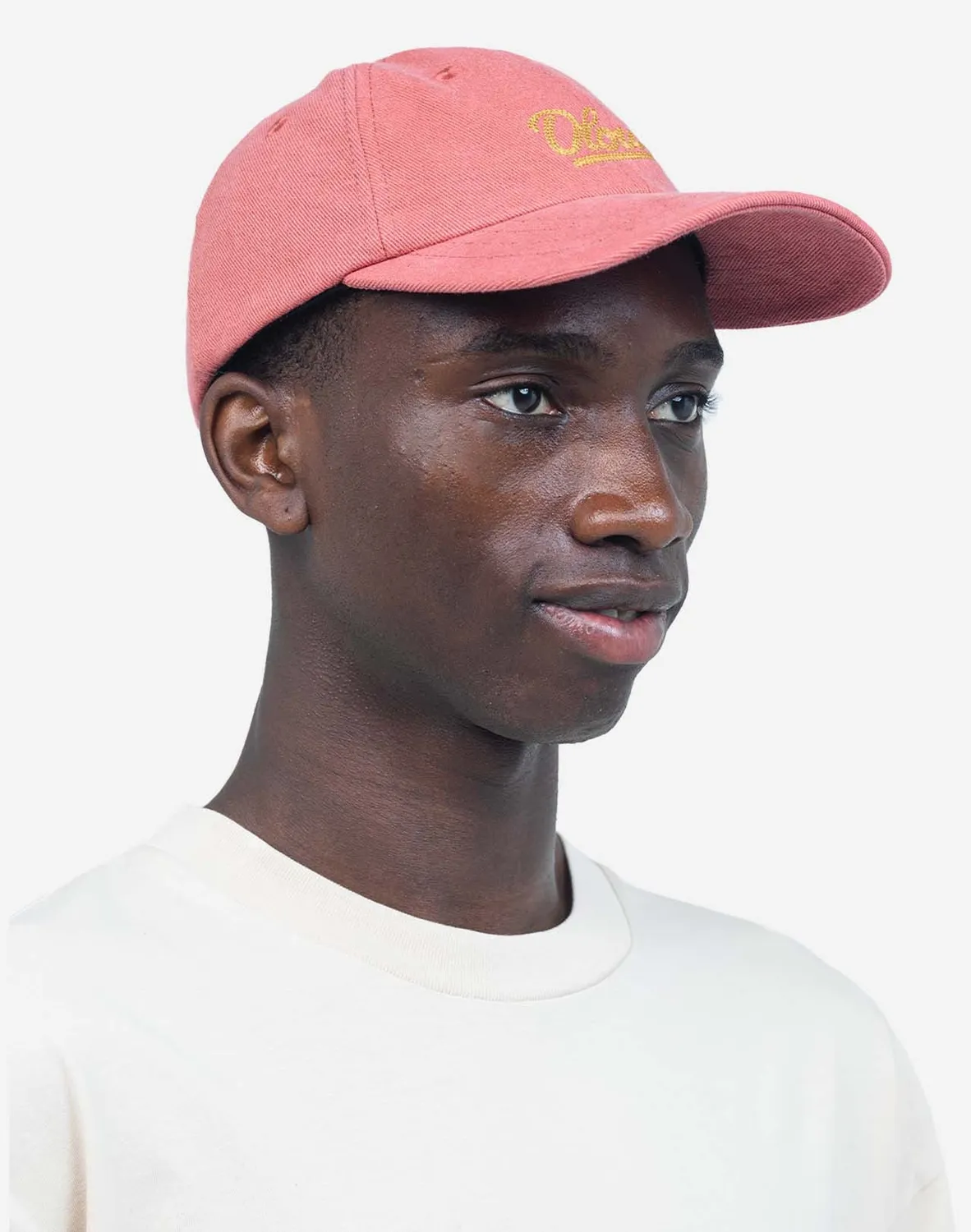 OLOW Six Panel casquette rose minéral coton