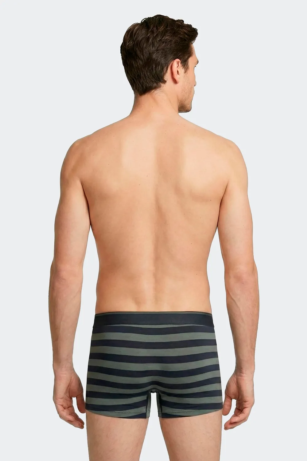 Eden Park lot 2 boxers coton marine kaki homme