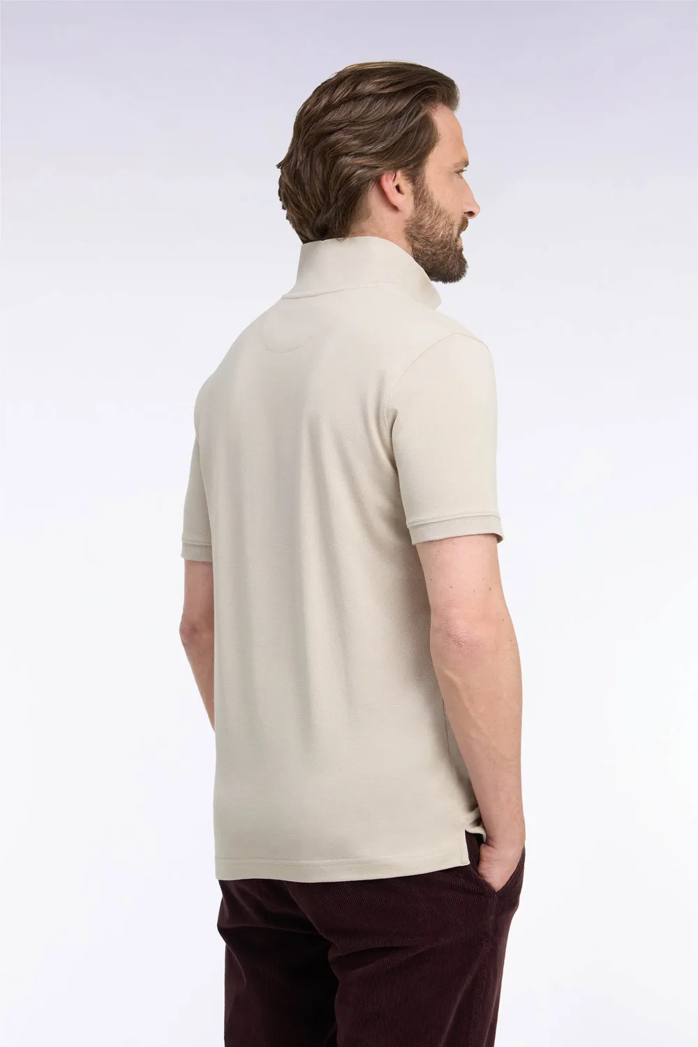 Eden Park polo manches courtes beige pima