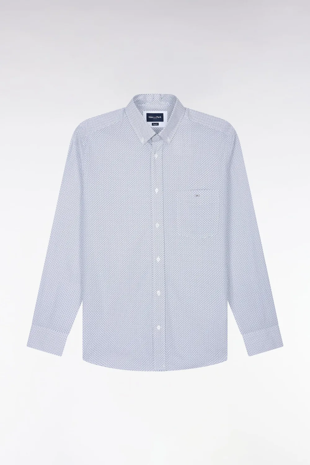 Eden Park chemise homme coton blanc micromotifs M