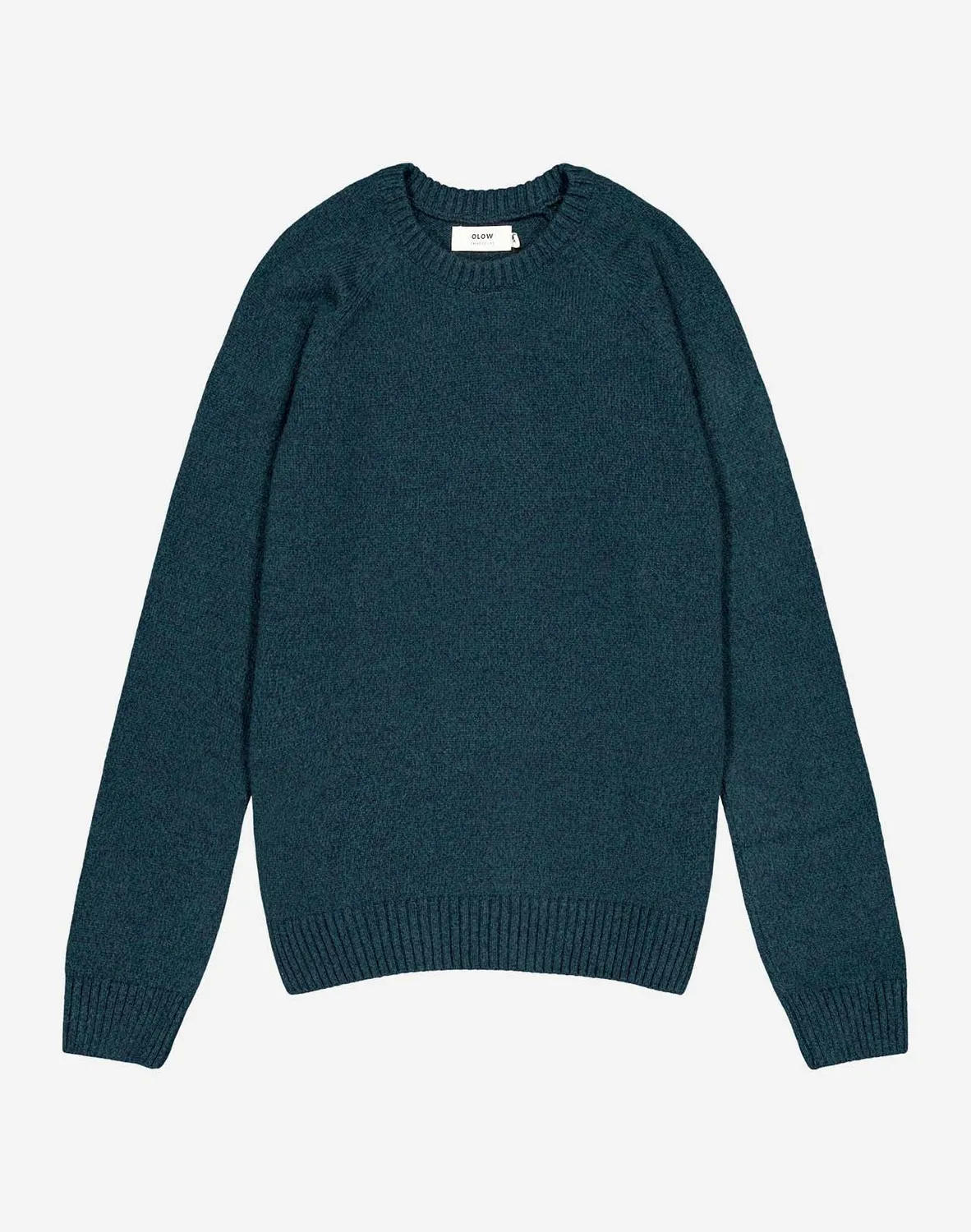 OLOW Somerset pull vert chiné laine mérinos