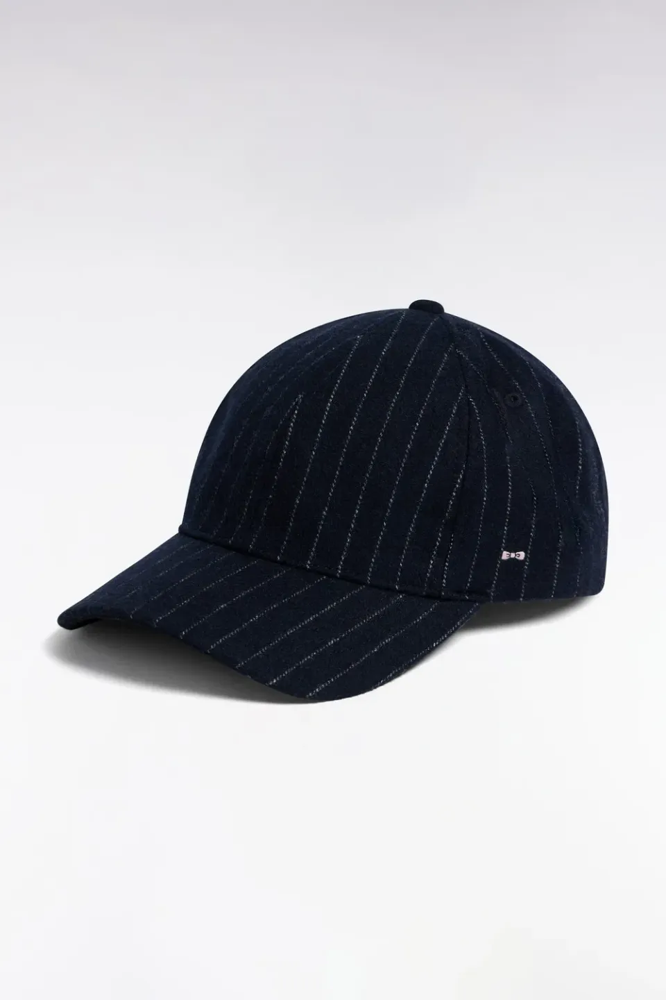 Eden Park casquette drap laine rayé marine TU
