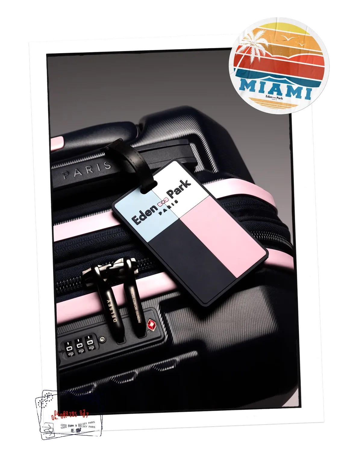 Eden Park x Delsey valise cabine Tournée French Flair