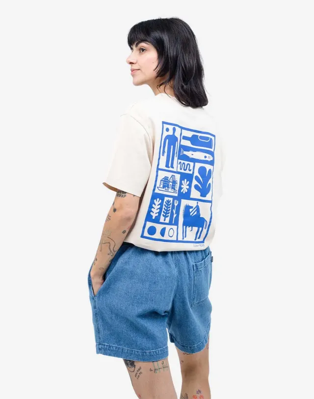 OLOW Essentials t-shirt homme crème coton bio