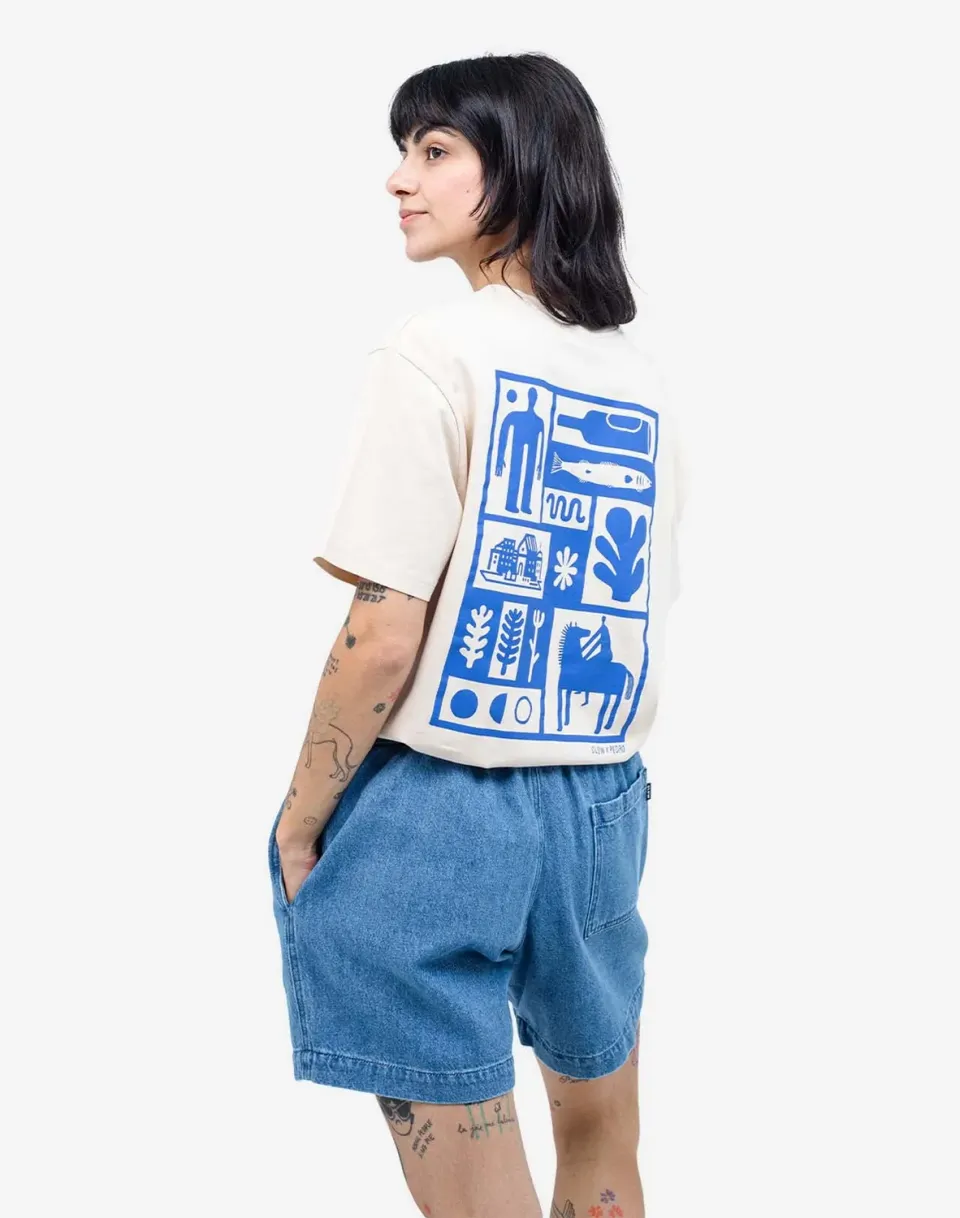 OLOW Essentials t-shirt homme crème coton bio