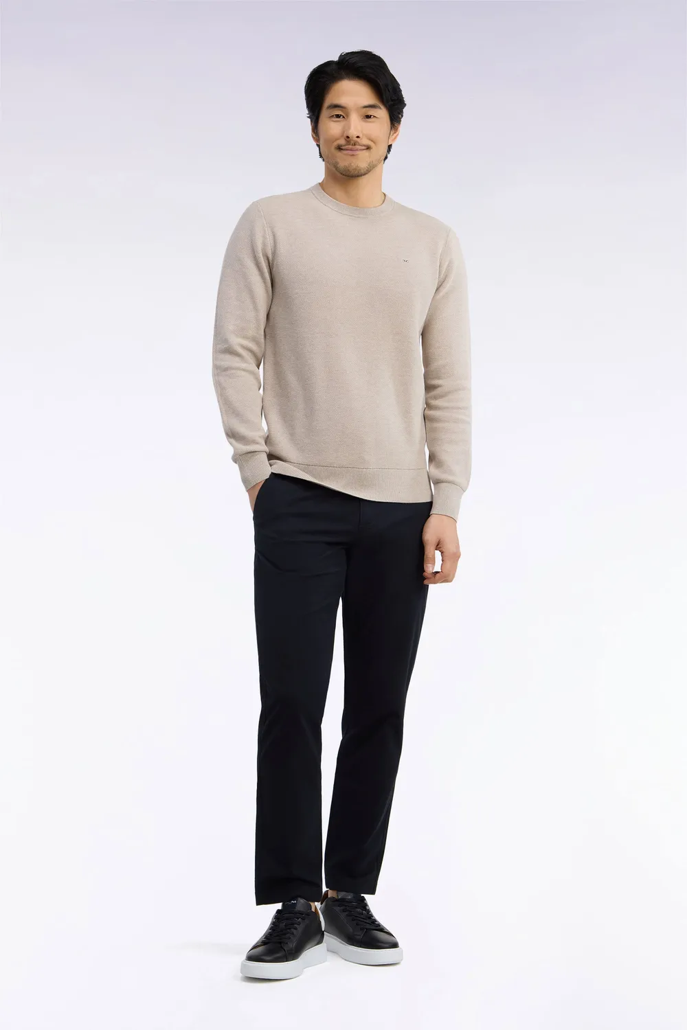 Eden Park Legend Rugby chino piqué coton noir stretch regular