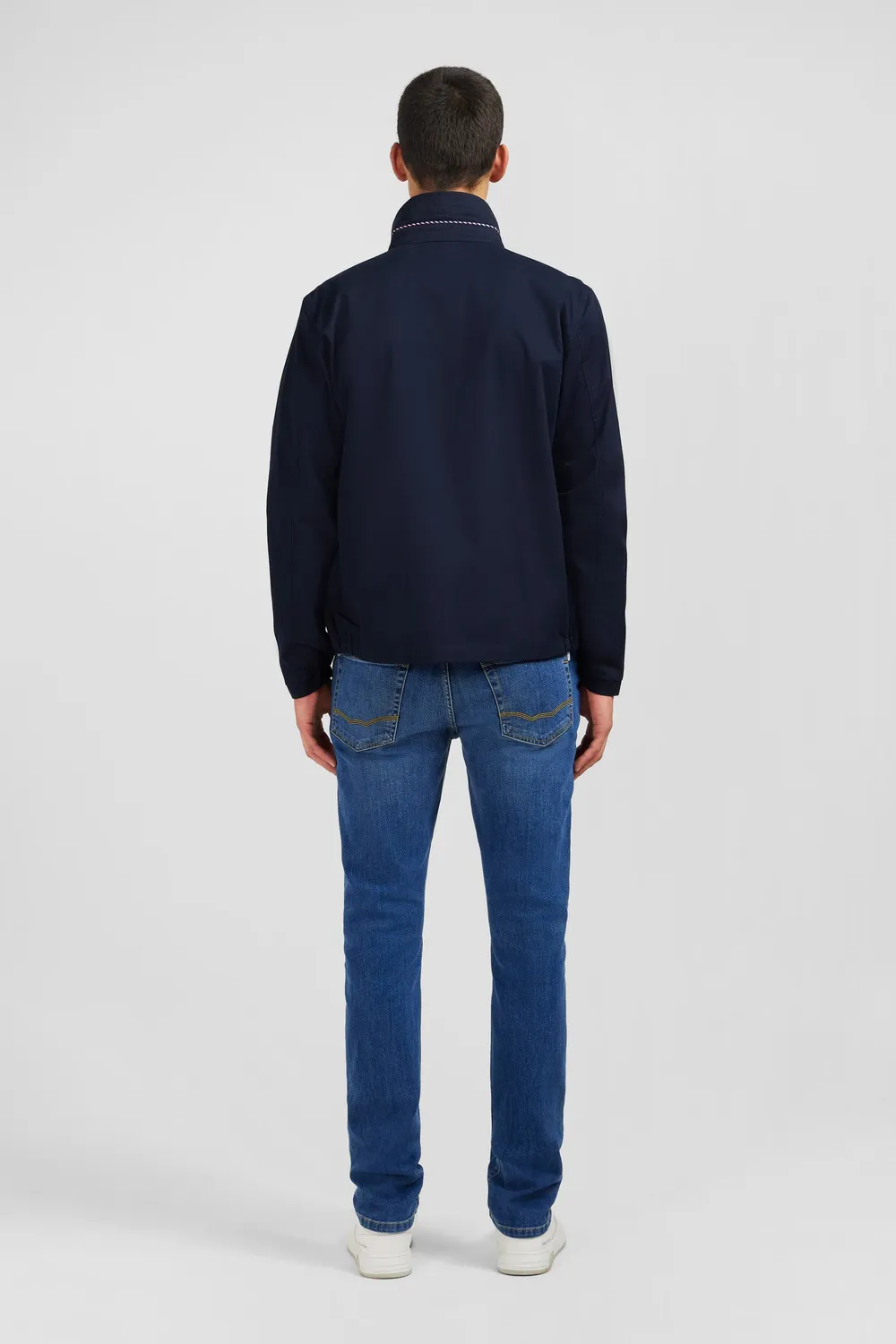 Eden Park blouson rembourré bleu foncé homme déperlant