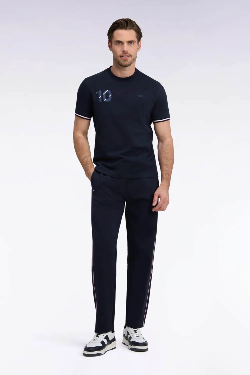 Eden Park France Rugby jogging interlock marine homme