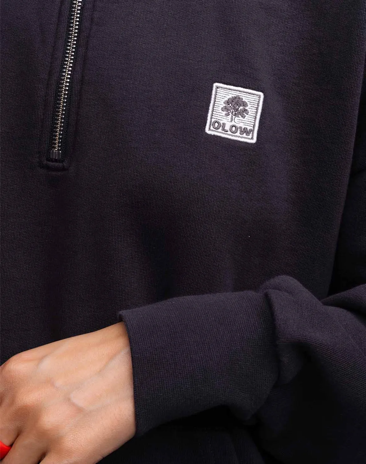 OLOW Bernex sweat noir carbone oversize