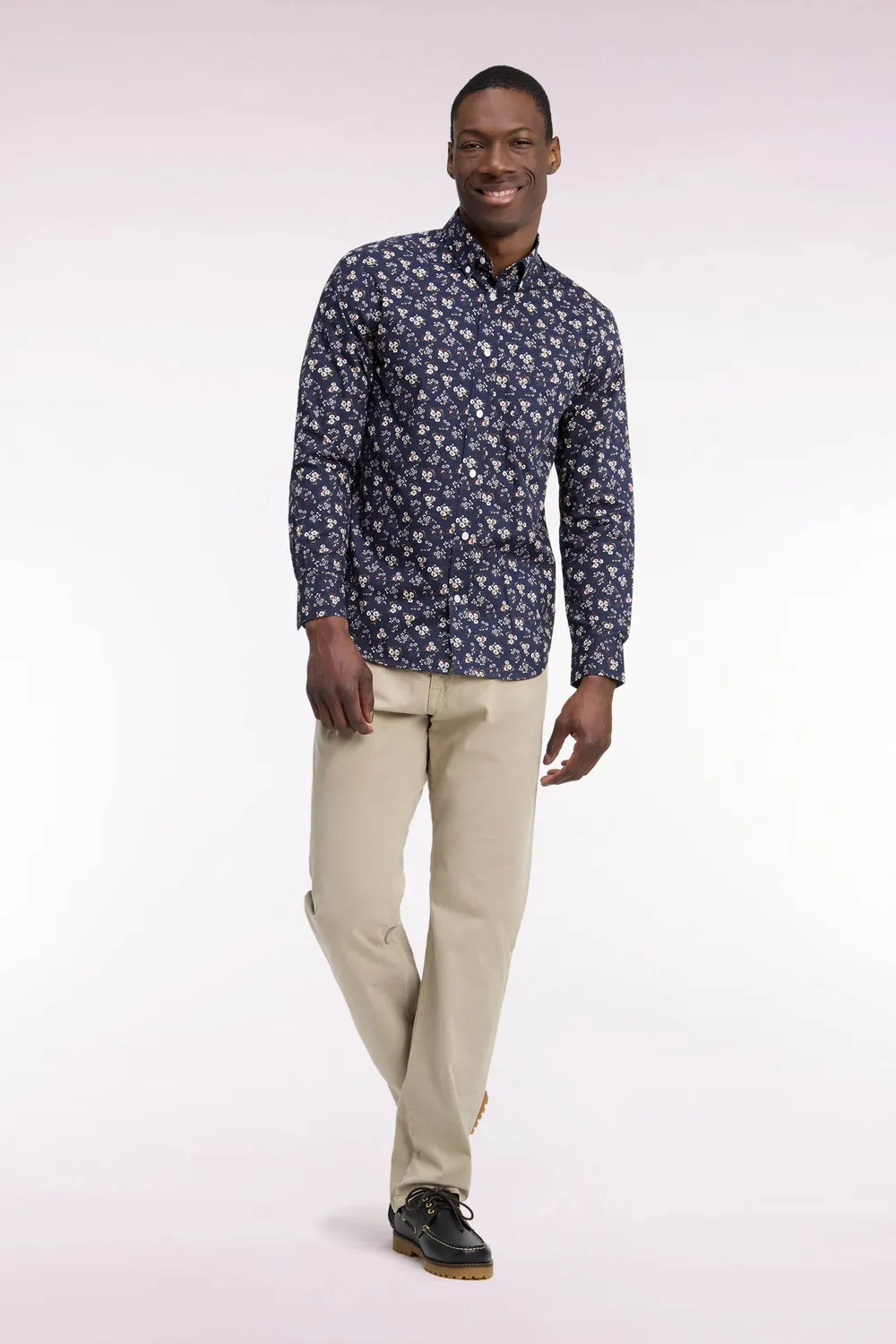 Eden Park Legend Rugby pantalon 5 poches beige stretch