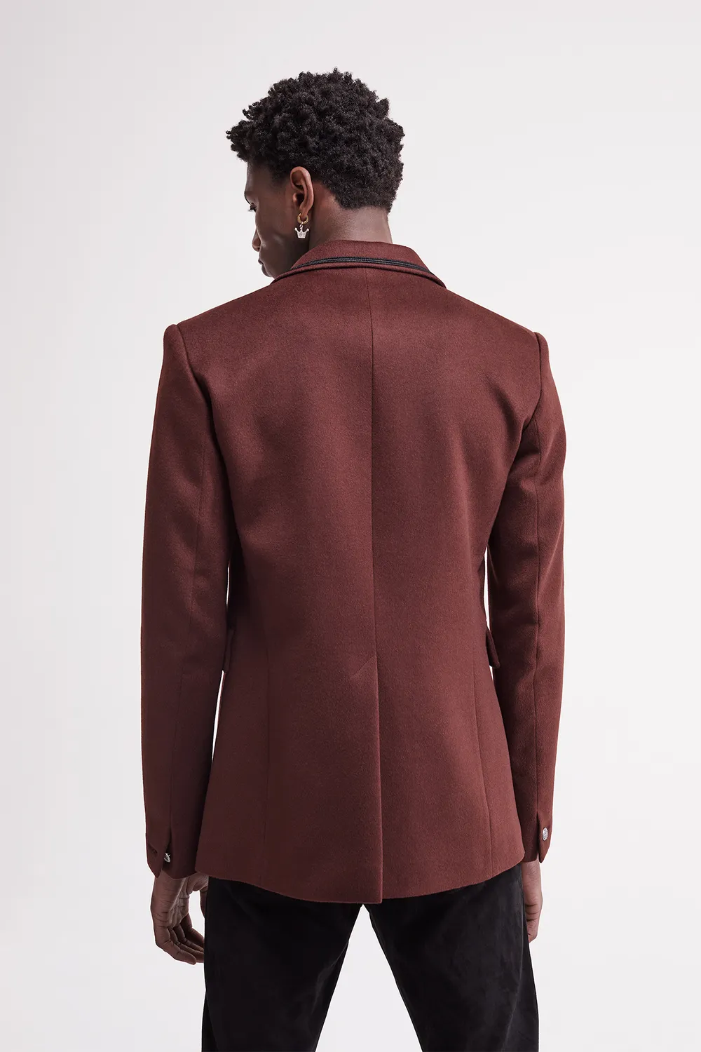 French Deal Majesté veste bordeaux laine angora