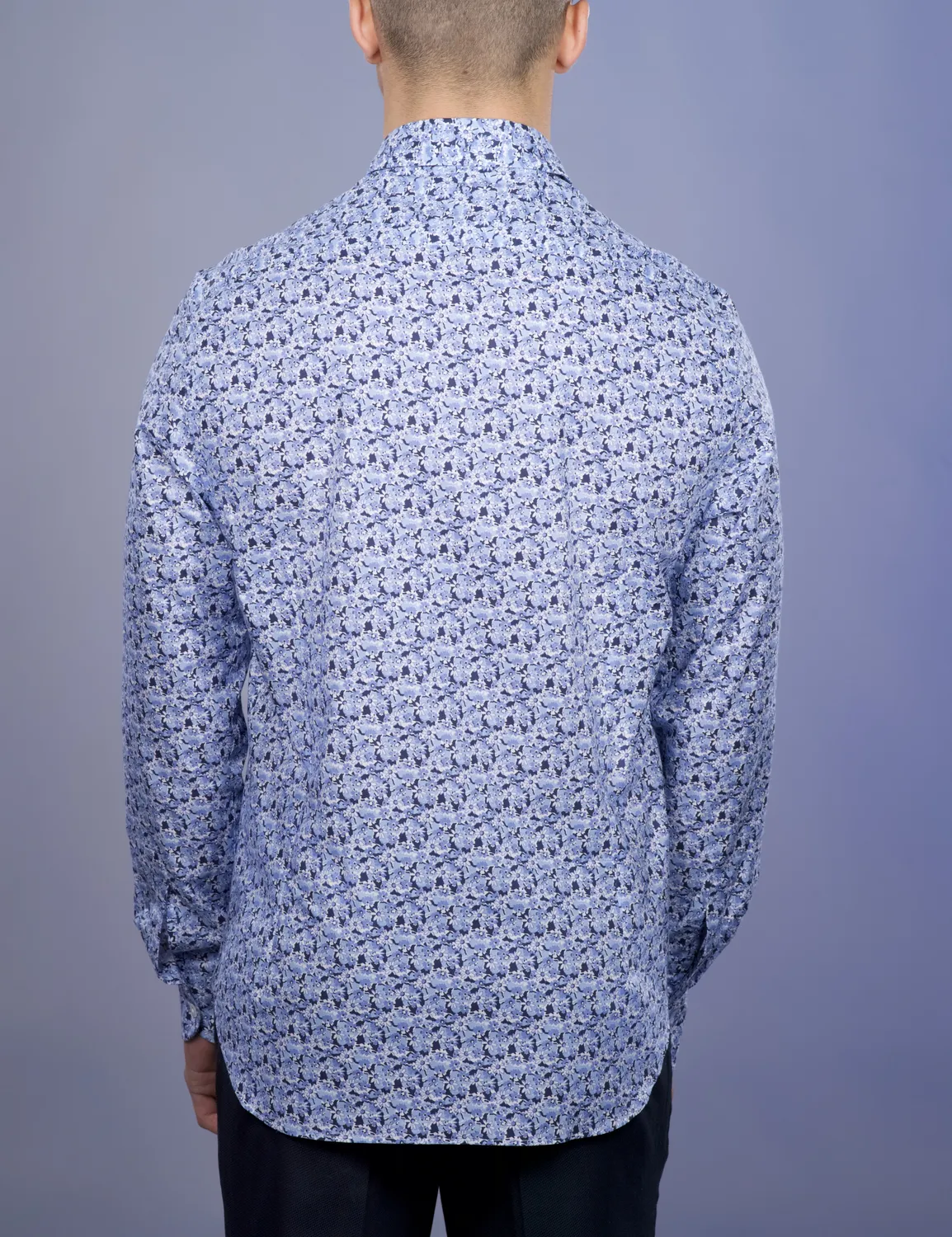 La Chemise Française Fleurs Bleues chemise homme floral
