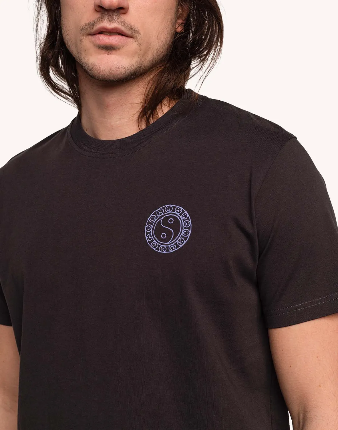 OLOW Taijitu t-shirt noir carbone coton bio