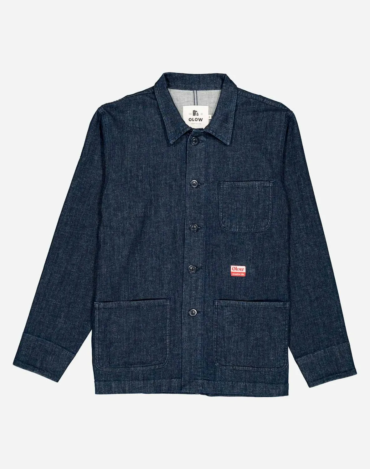 Olow Crafts veste denim bleu foncé