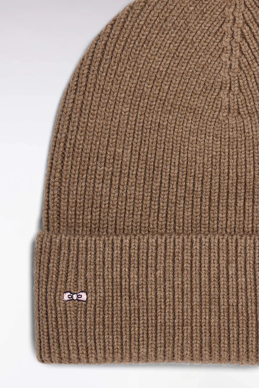 Eden Park bonnet côtelé laine marron TU chaud