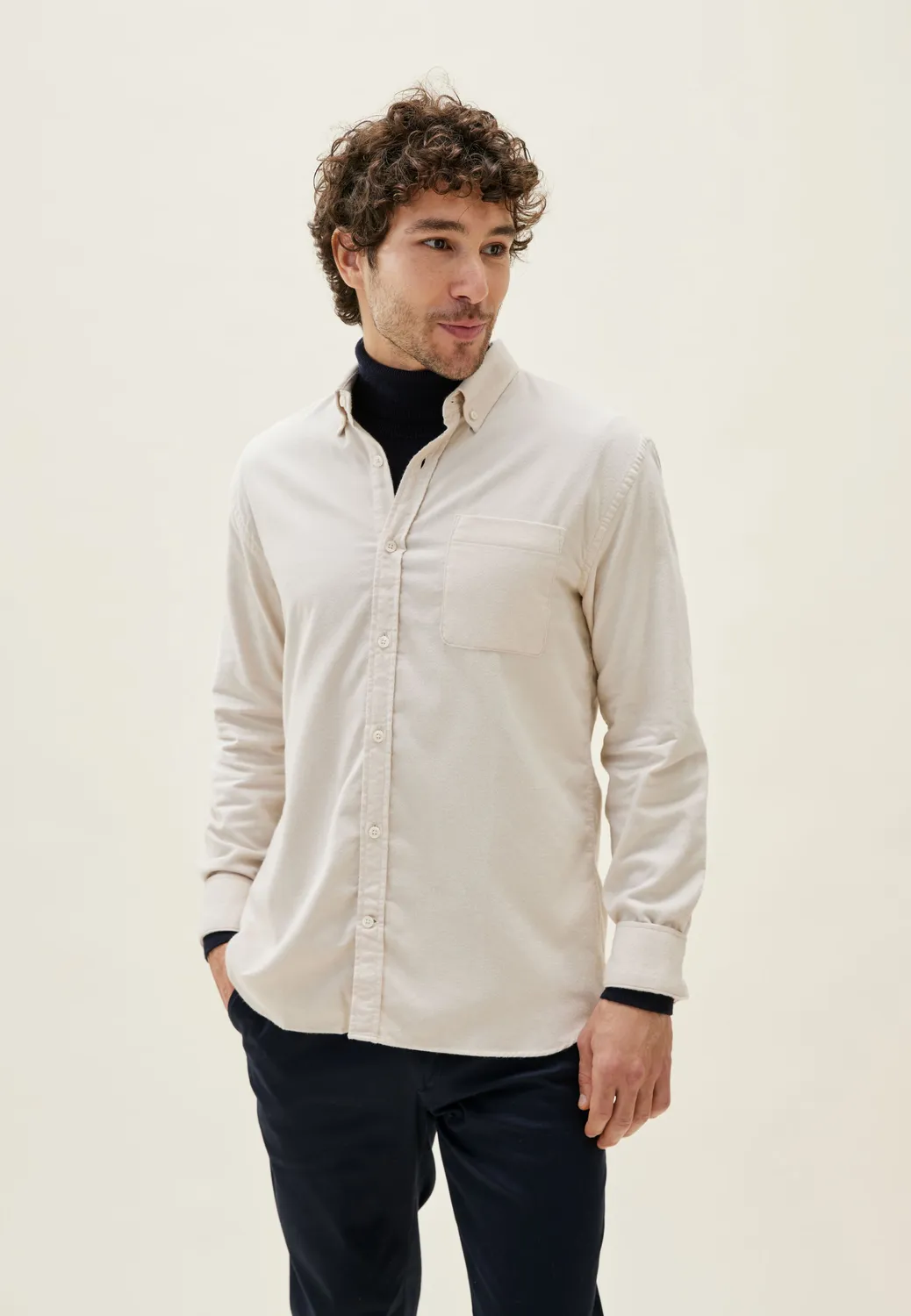 Loom La chemise en flanelle chemise camel L chaude