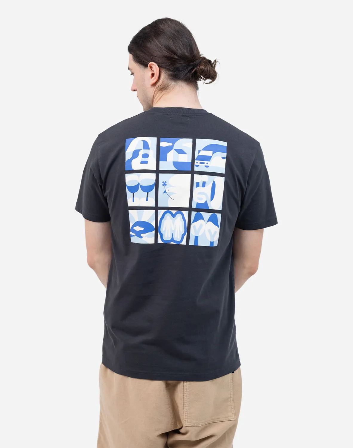 OLOW Good Time t-shirt coton bio noir carbone
