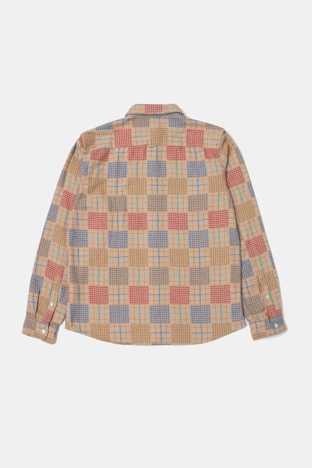 Edmmond Studios Yeld Shirt chemise homme marron à carreaux