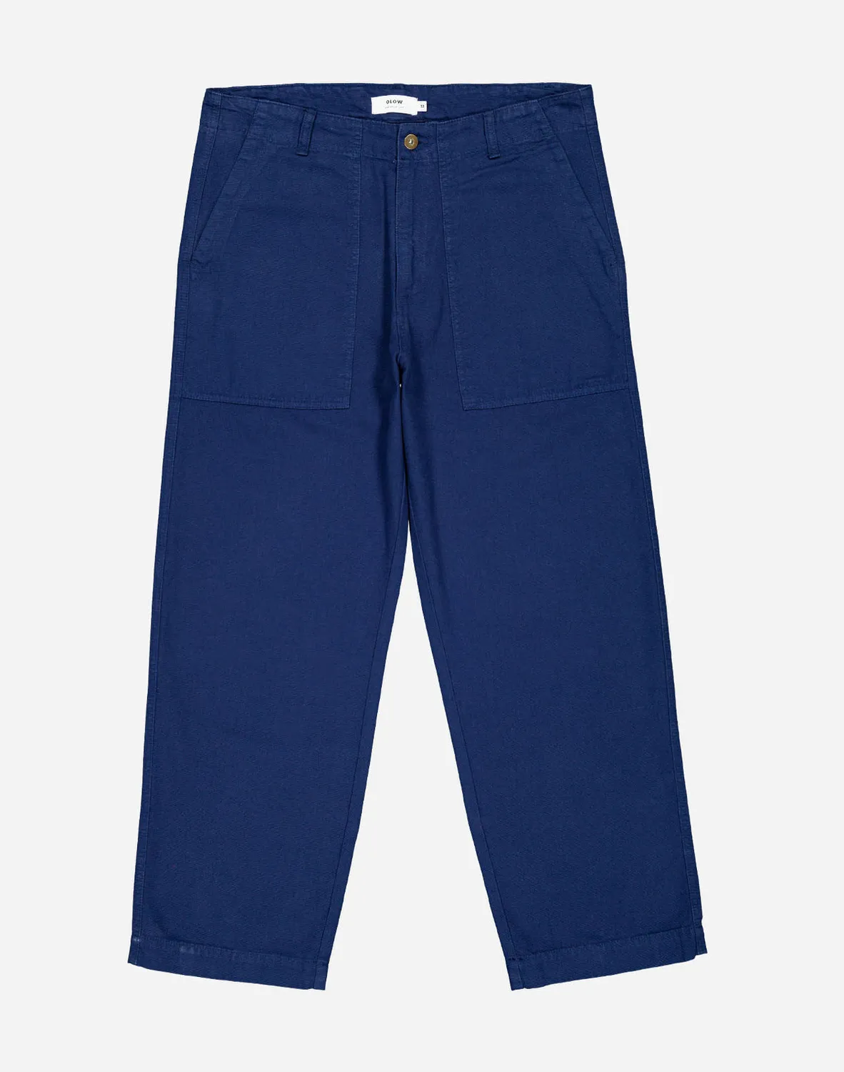 Olow Gamal pantalon bleu outremer coton bio