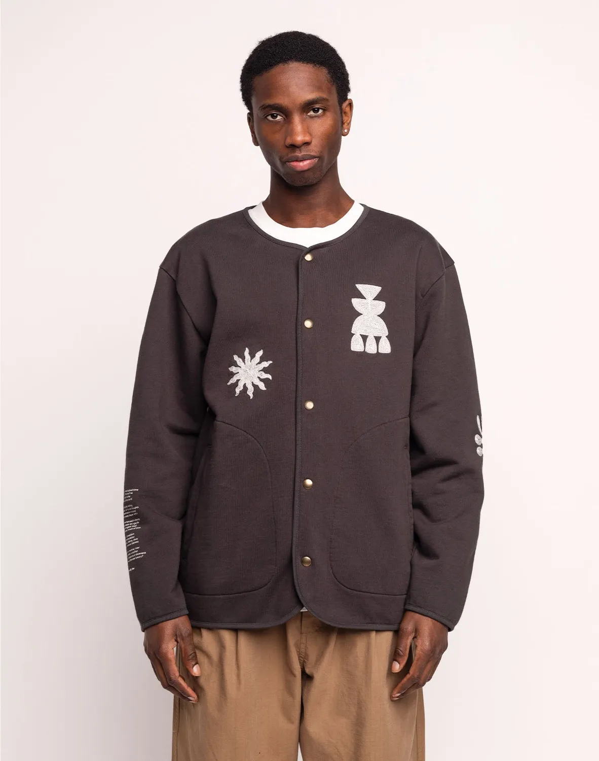 OLOW Okina sweat noir carbone molleton 430g