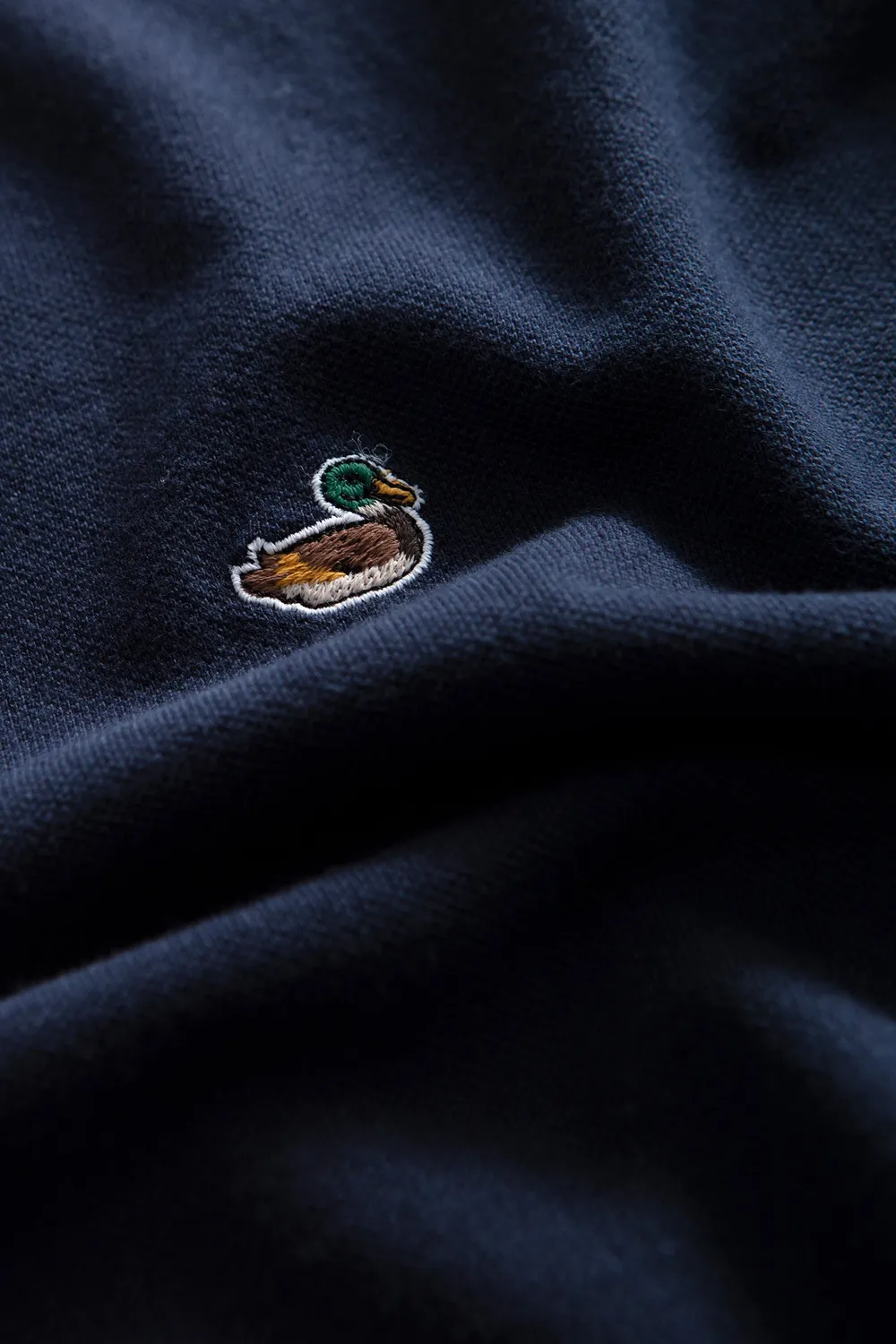 Edmmond Studios Duck Polo polo marine manches longues piqué