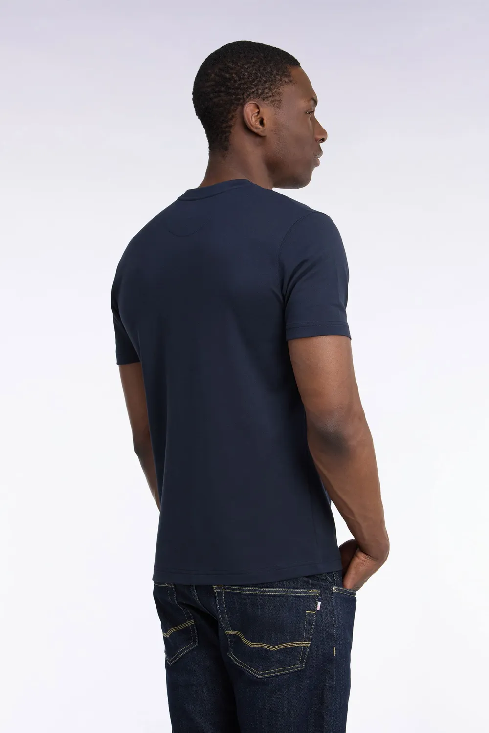 Eden Park Golf H26MAITC0030 t-shirt marine coupe droite