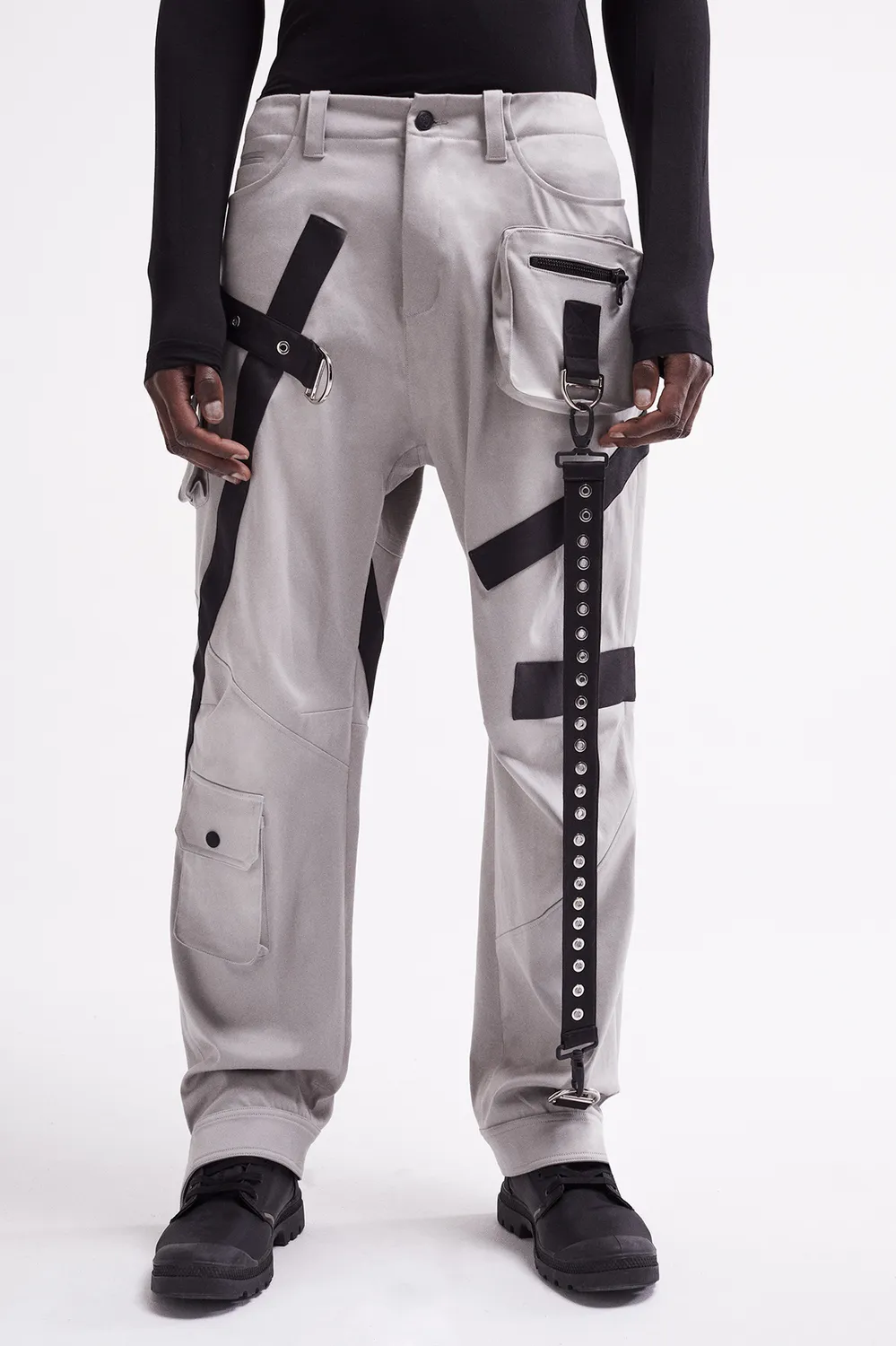 FRENCH DEAL Struktur pantalon coton à bandes streetwear