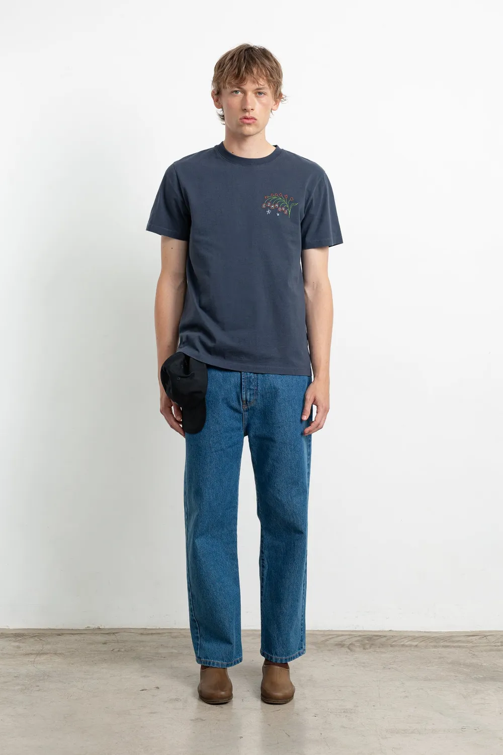 Edmmond Studios Vanguard t-shirt bleu marine brodé