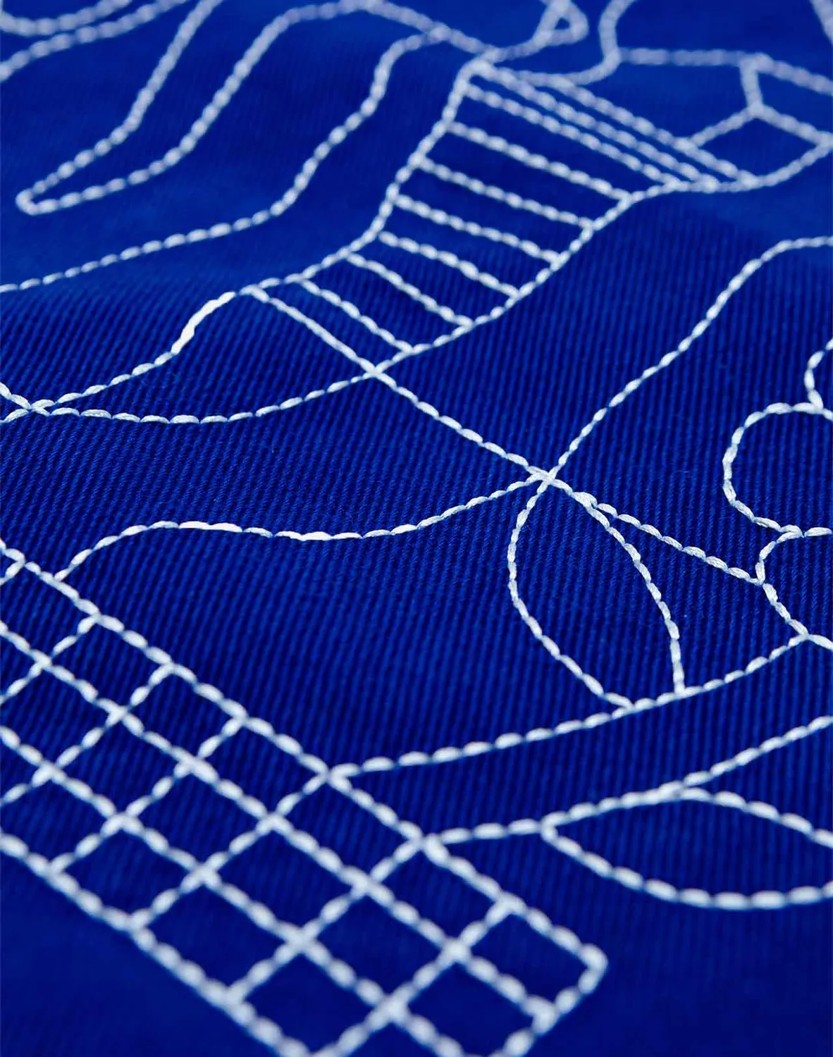 OLOW Toto Simple Life tote bag bleu roi coton bio