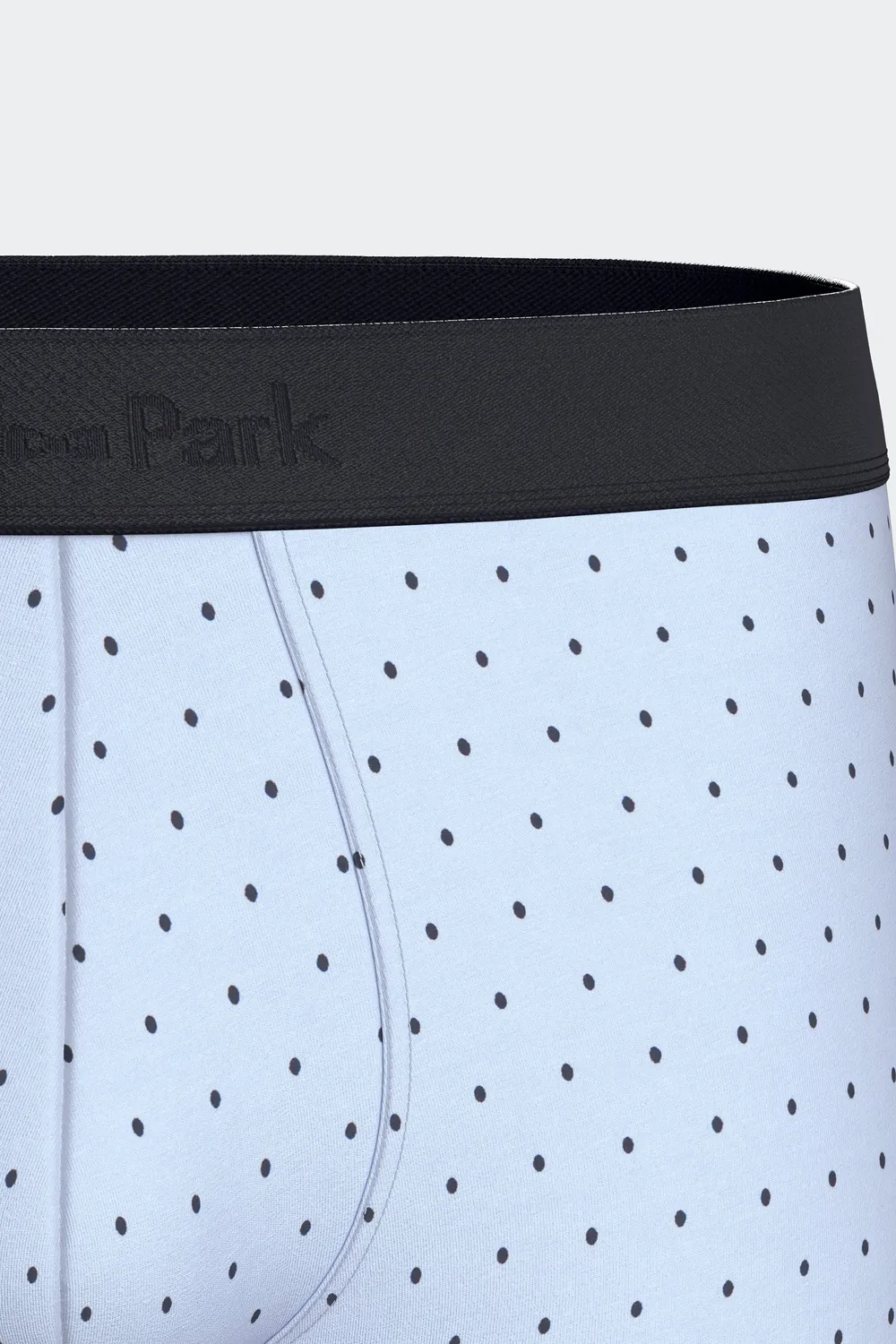 Eden Park lot 2 boxers coton stretch marine pois ciel