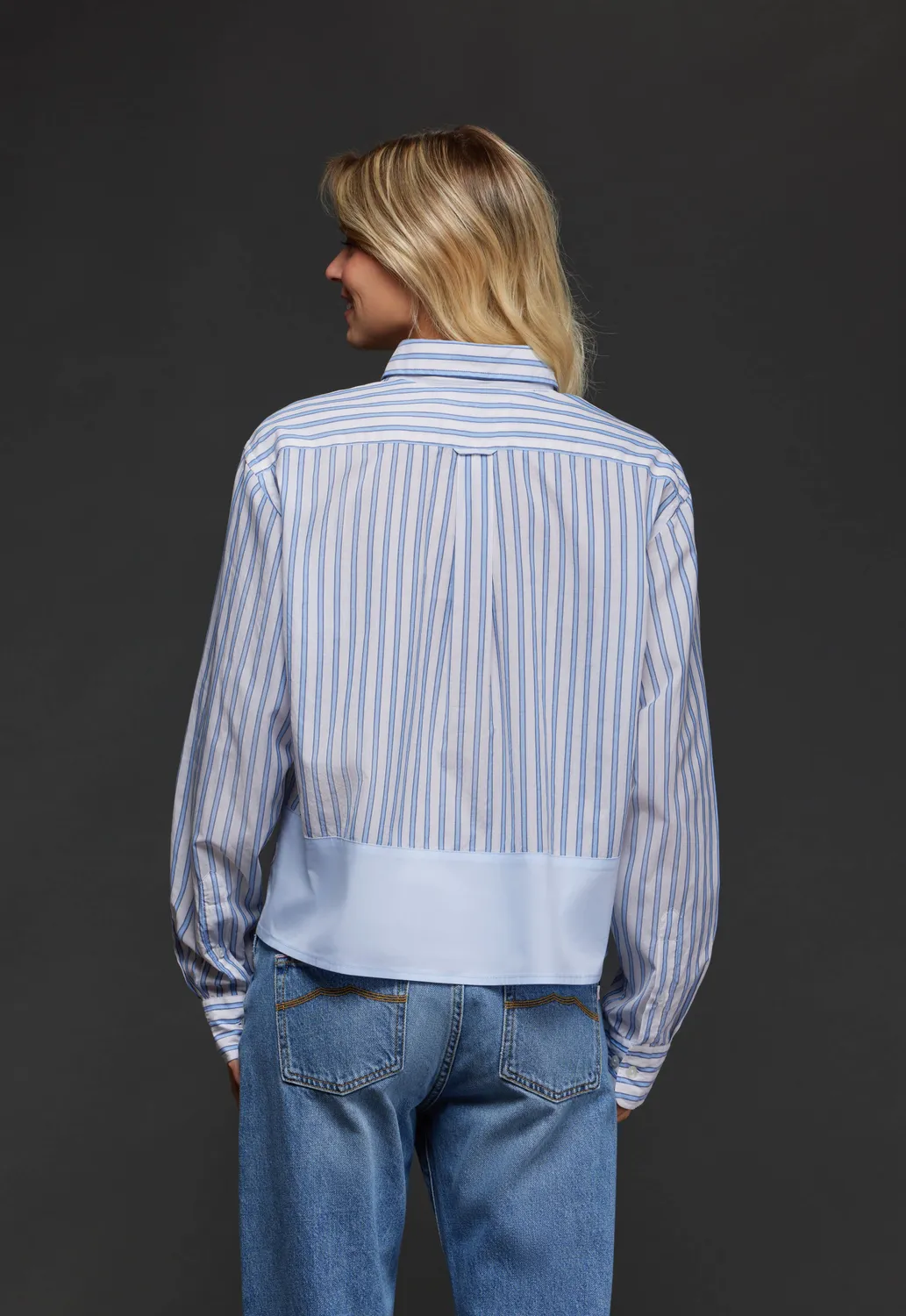 Eden Park Pap'Atelier chemise coton upcyclée bleue M