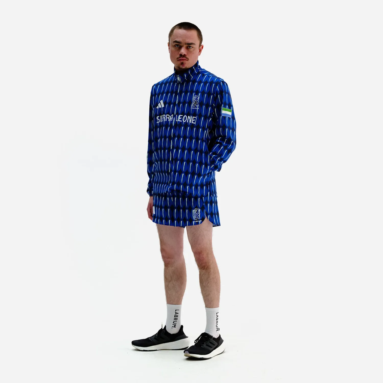 Labrum x adidas Team Sierra Leone veste survêtement bleue