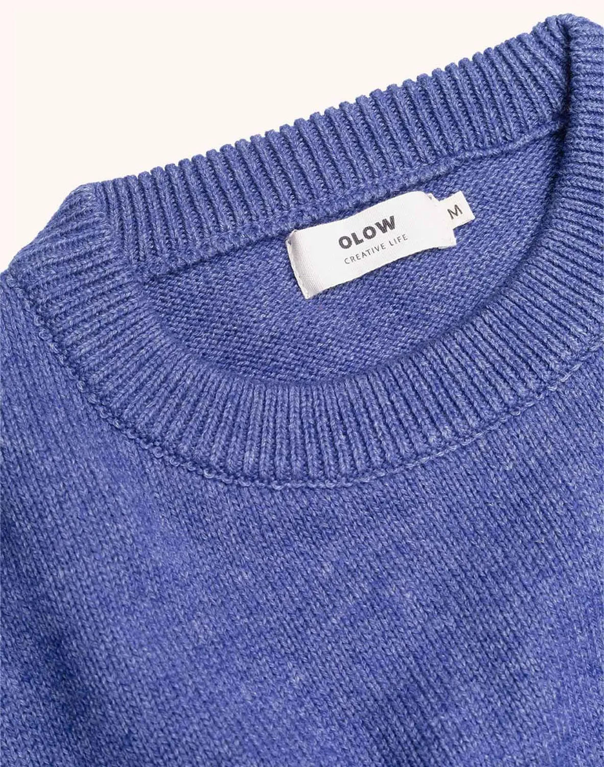 OLOW Imeji pull bleu chiné mérinos