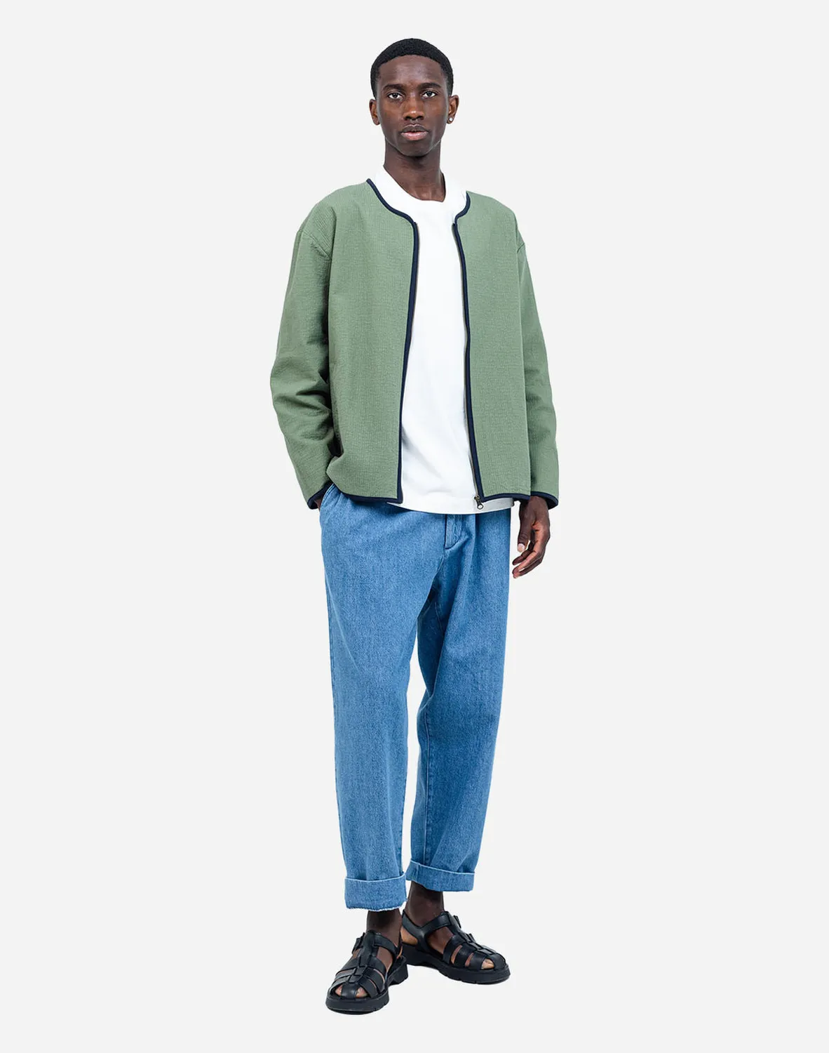 Olow Ostara veste olive matelassée coton