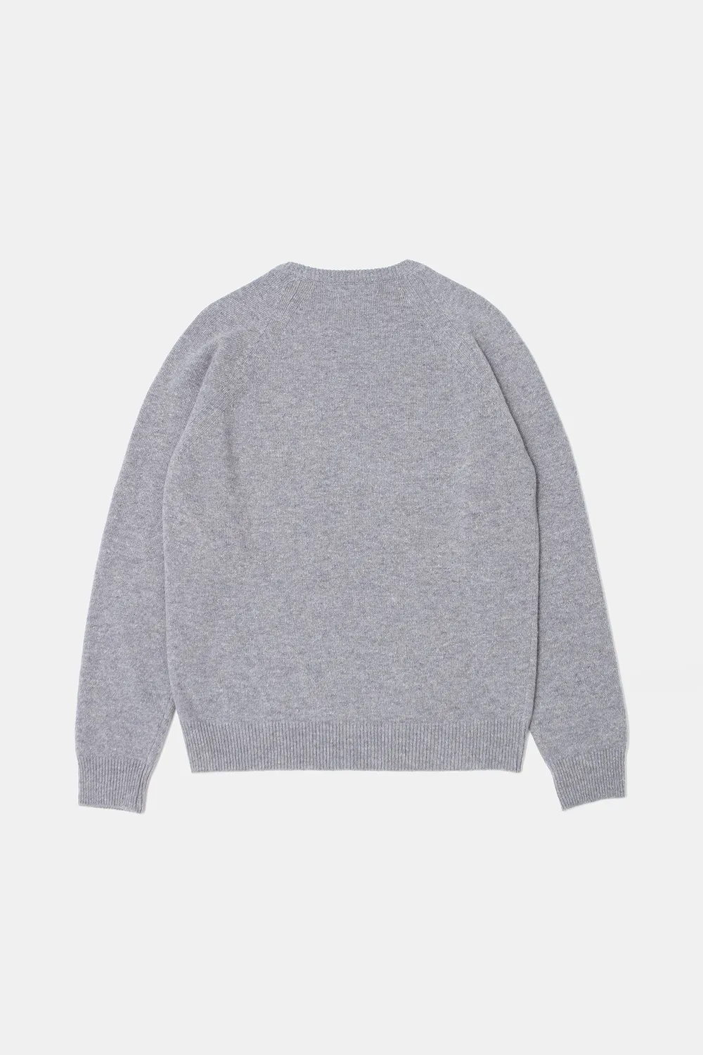 Edmmond Studios Duck Sweater pull gris clair chiné merino