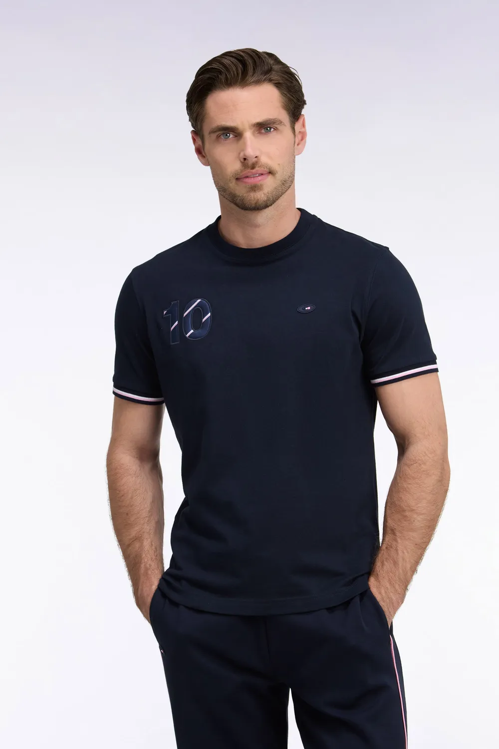 Eden Park XV de France t-shirt manches courtes marine homme