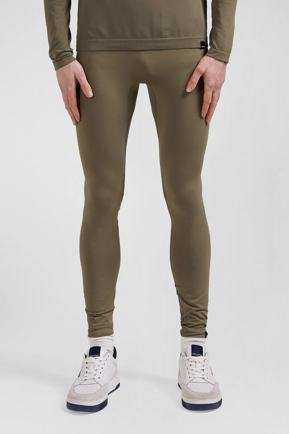 Eden Park jogging sport stretch slim homme kaki