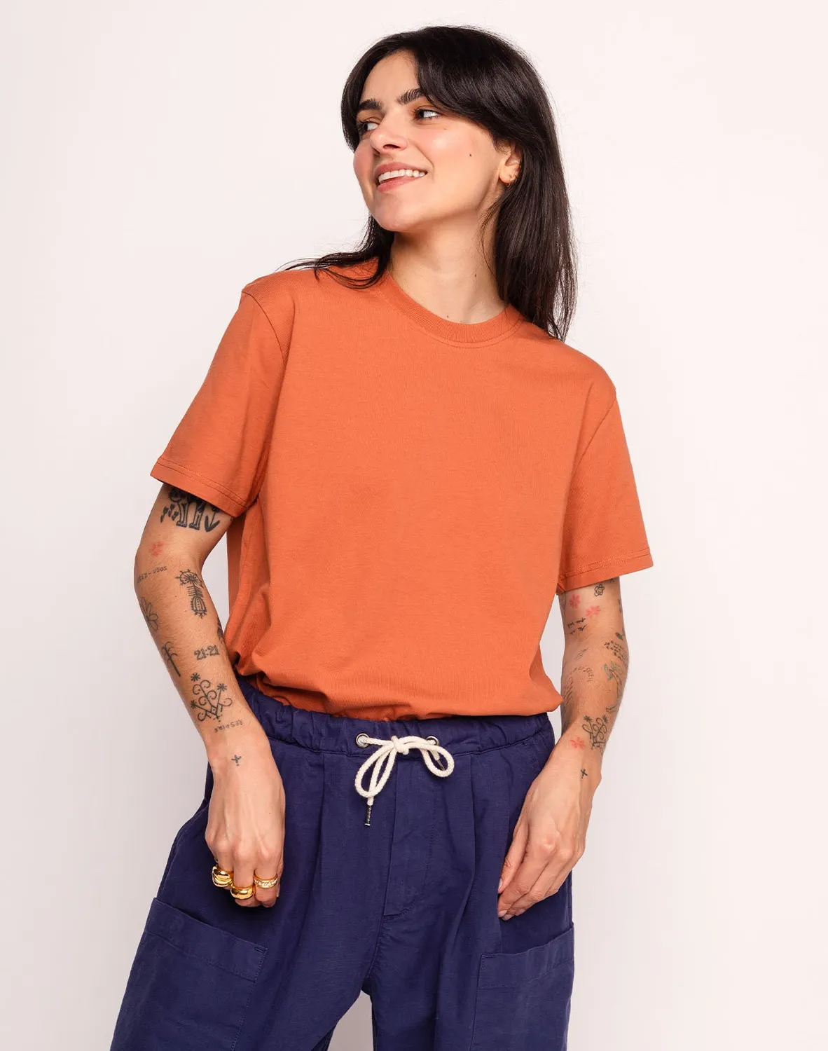 OLOW Basico t-shirt mandarine coton bio