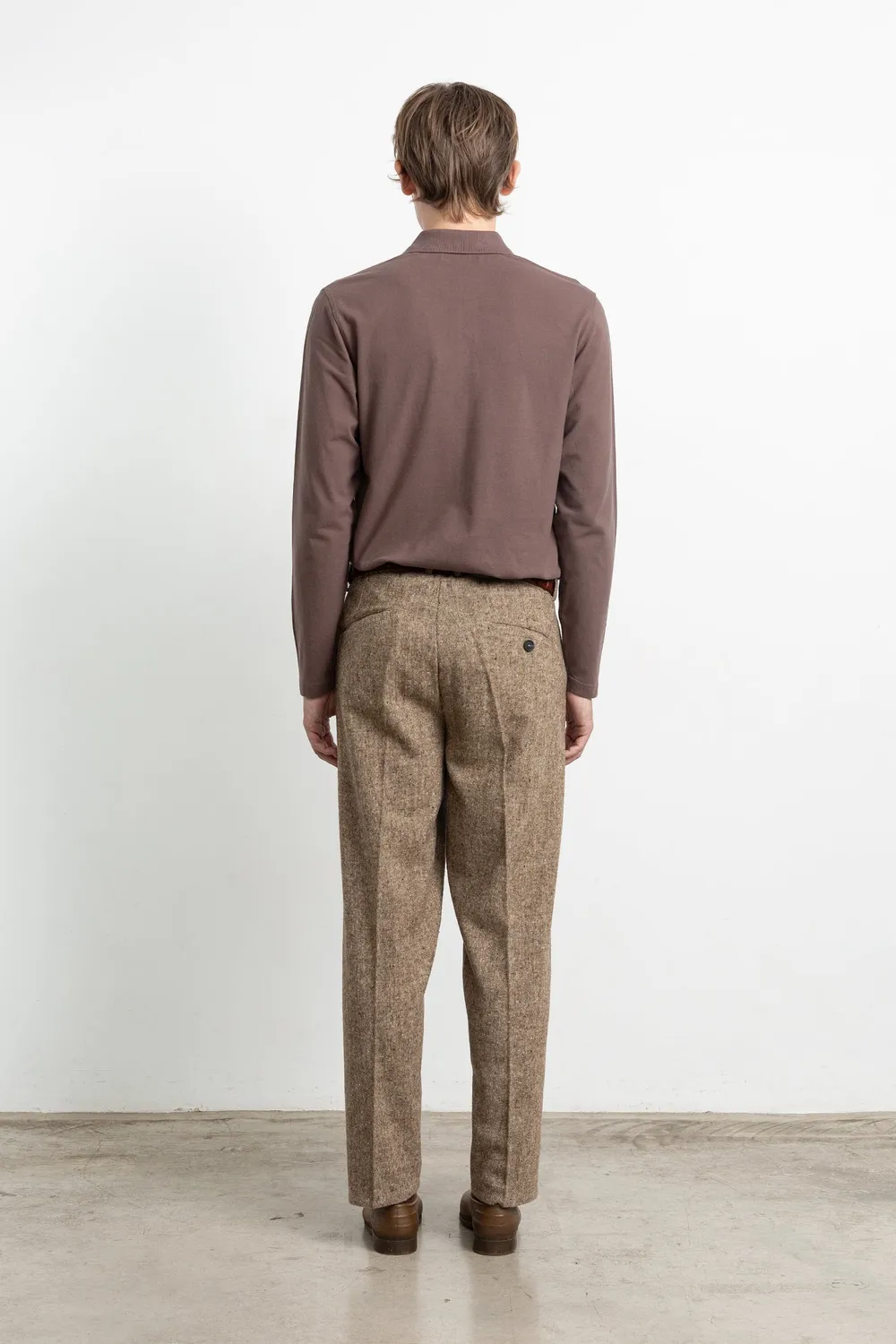 Edmmond Studios Freddy pantalon chocolat tweed