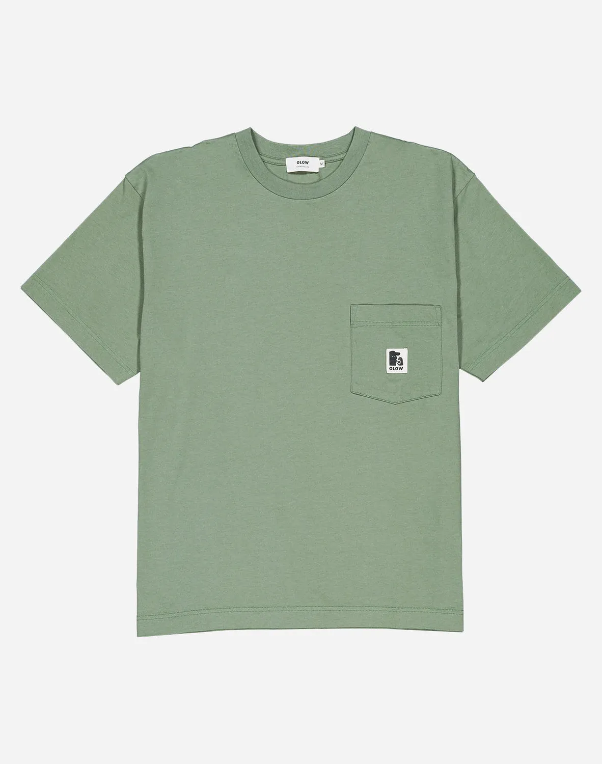 Olow Japo t-shirt vert sauge ample coton bio